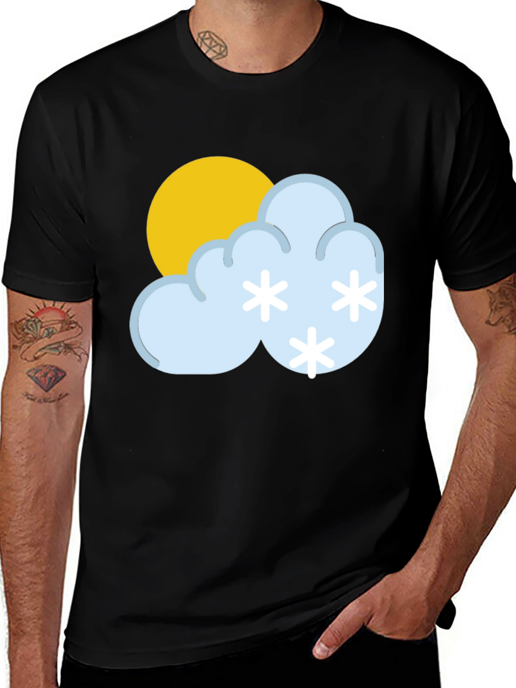 Snowy Day T-Shirt - Weather Graphic Tee