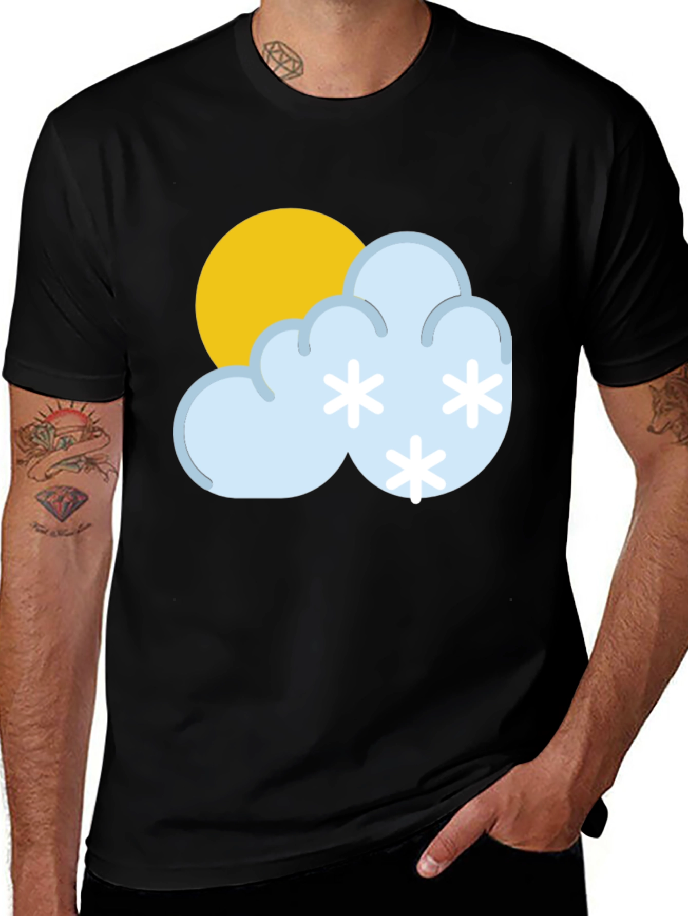 Snowy Day T-Shirt - Weather Graphic Tee