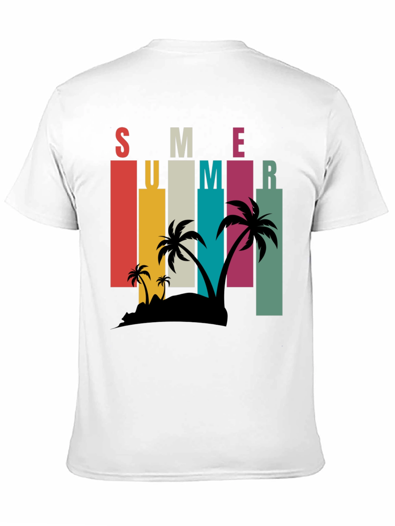 Retro Summer Palm Tee - Vacation Vibes!