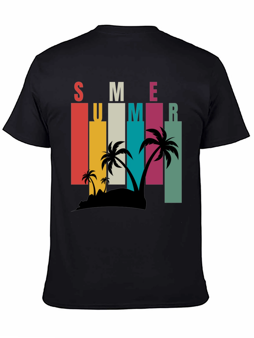 Retro Summer Palm Tee - Vacation Vibes!