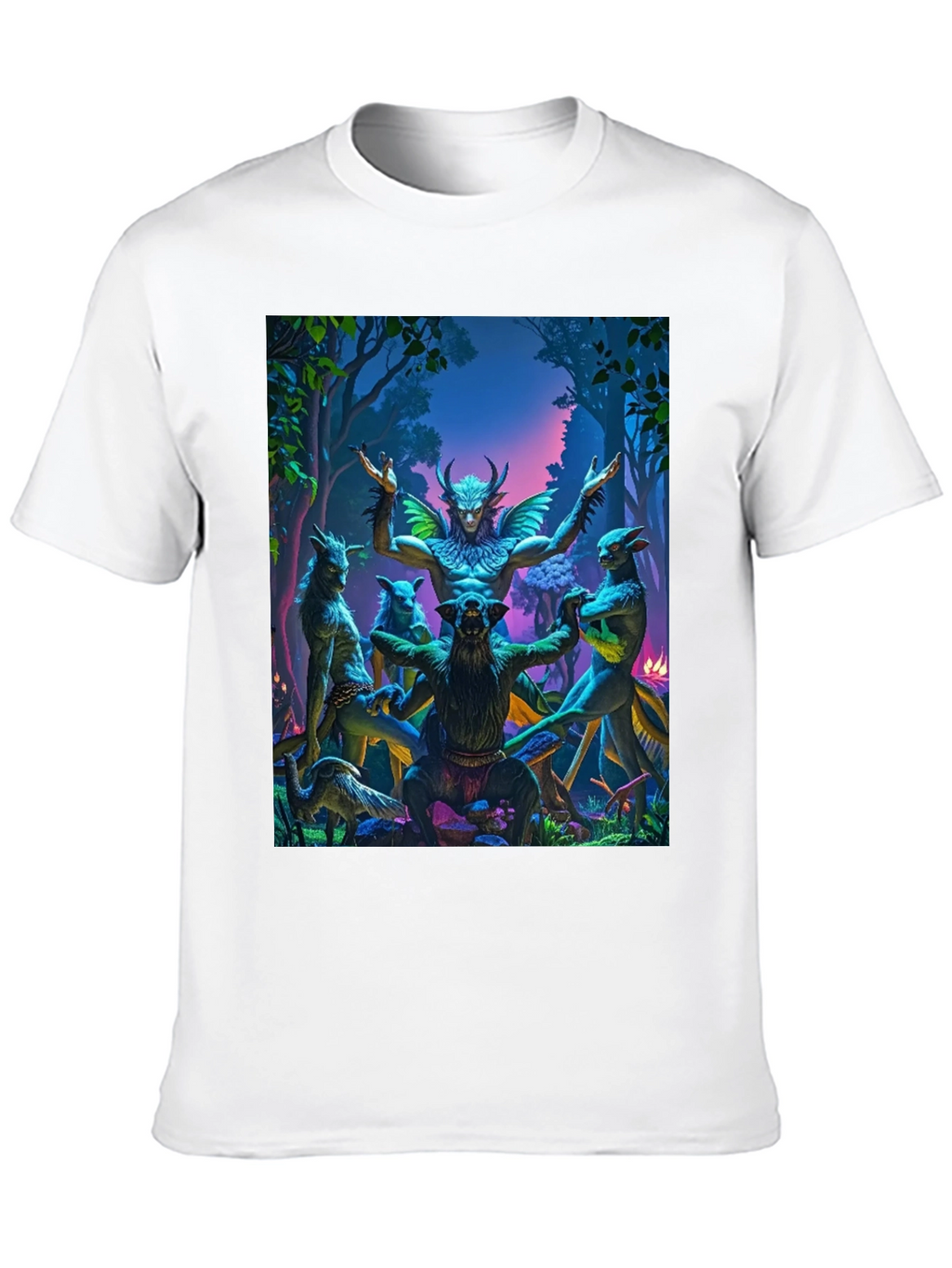 Mystical Forest Creature Graphic T-Shirt