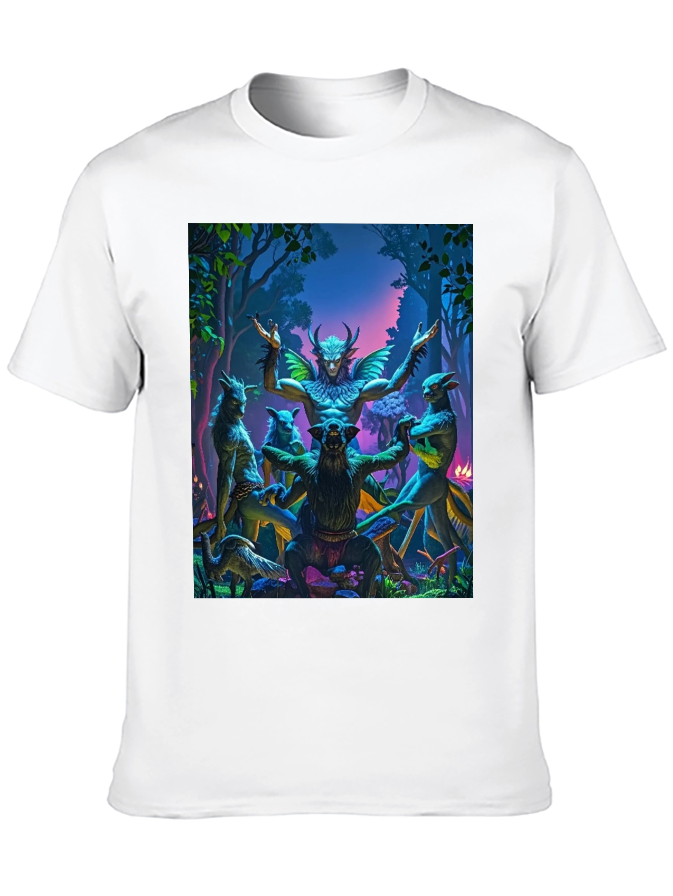 Mystical Forest Creature Graphic T-Shirt