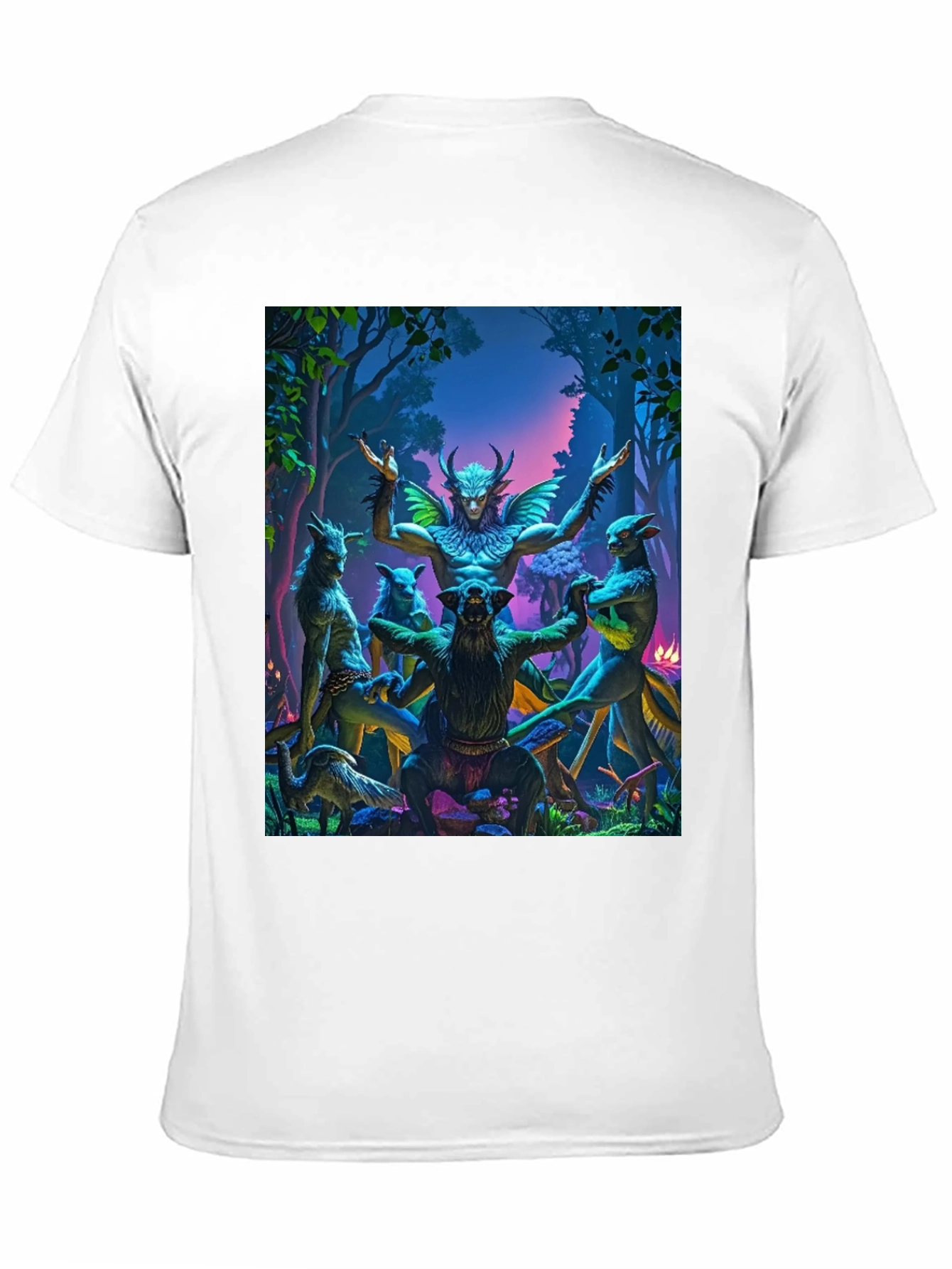 Mystical Forest Creature Graphic T-Shirt