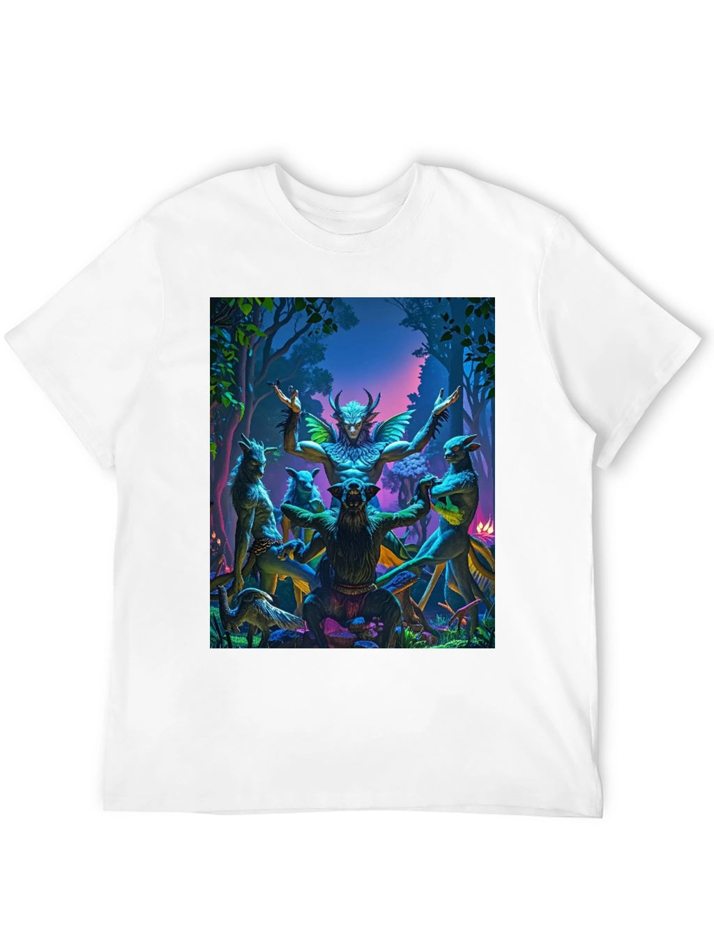 Mystical Forest Creature Graphic T-Shirt