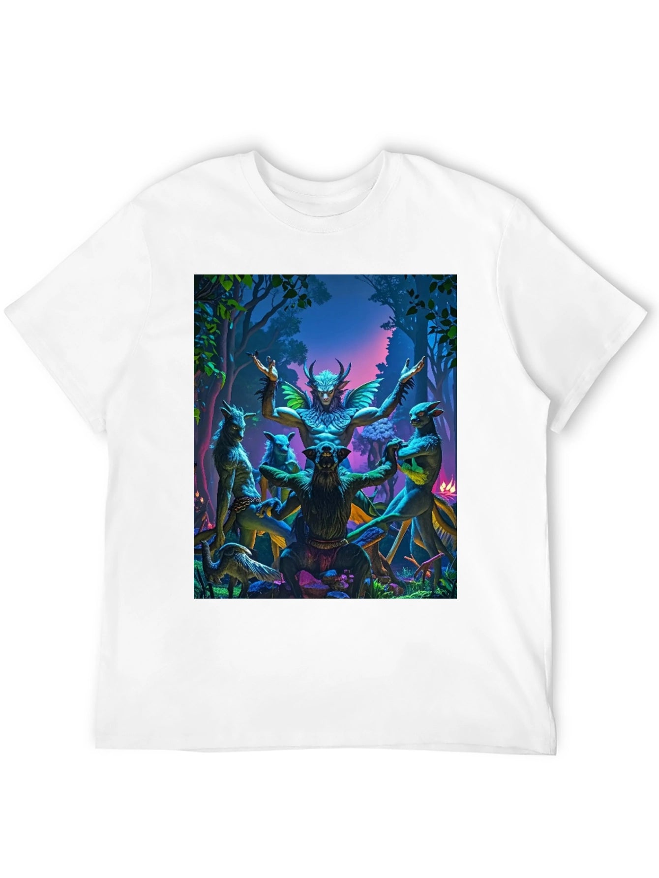 Mystical Forest Creature Graphic T-Shirt