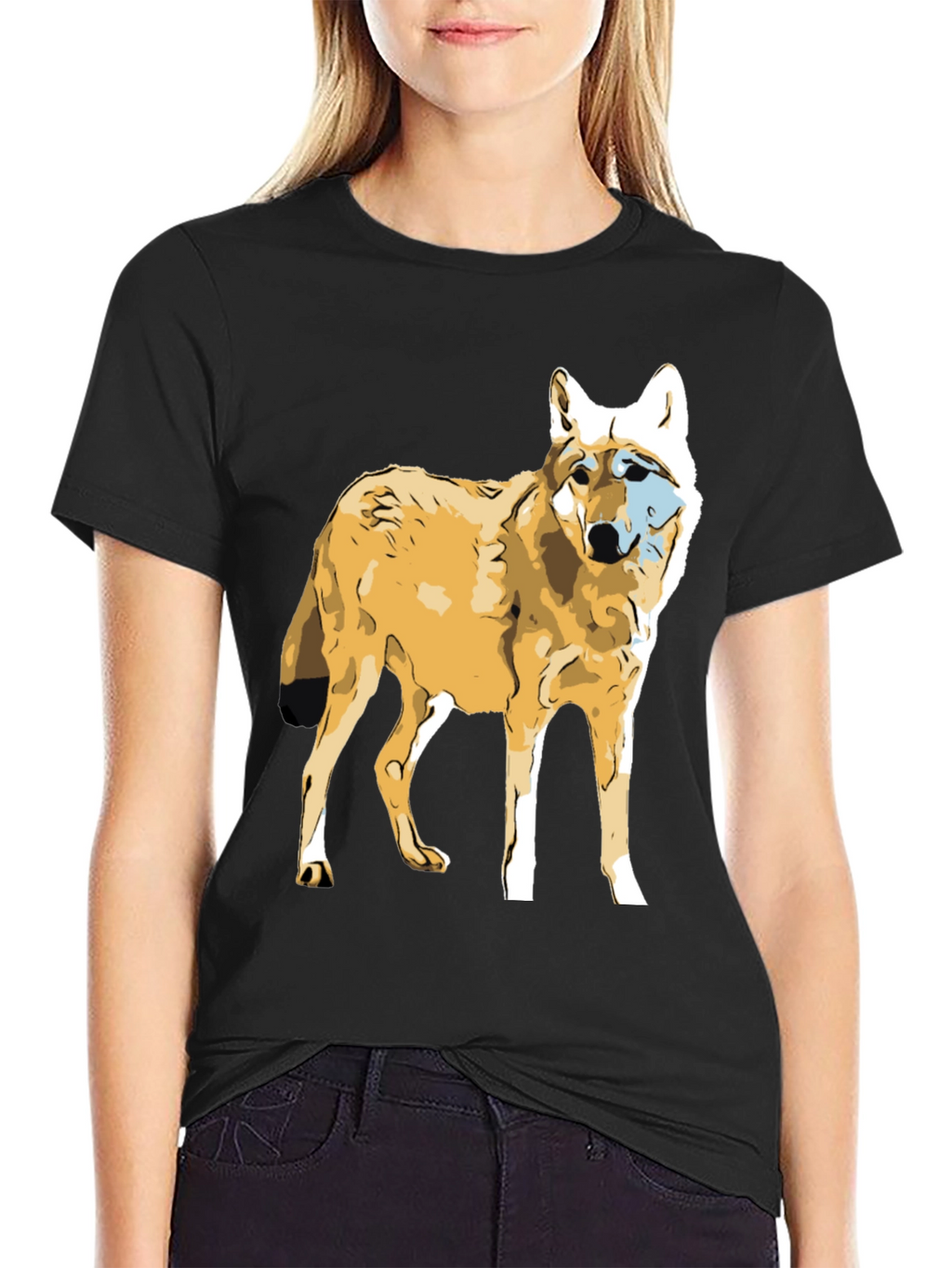 Wolf Graphic Black T-Shirt
