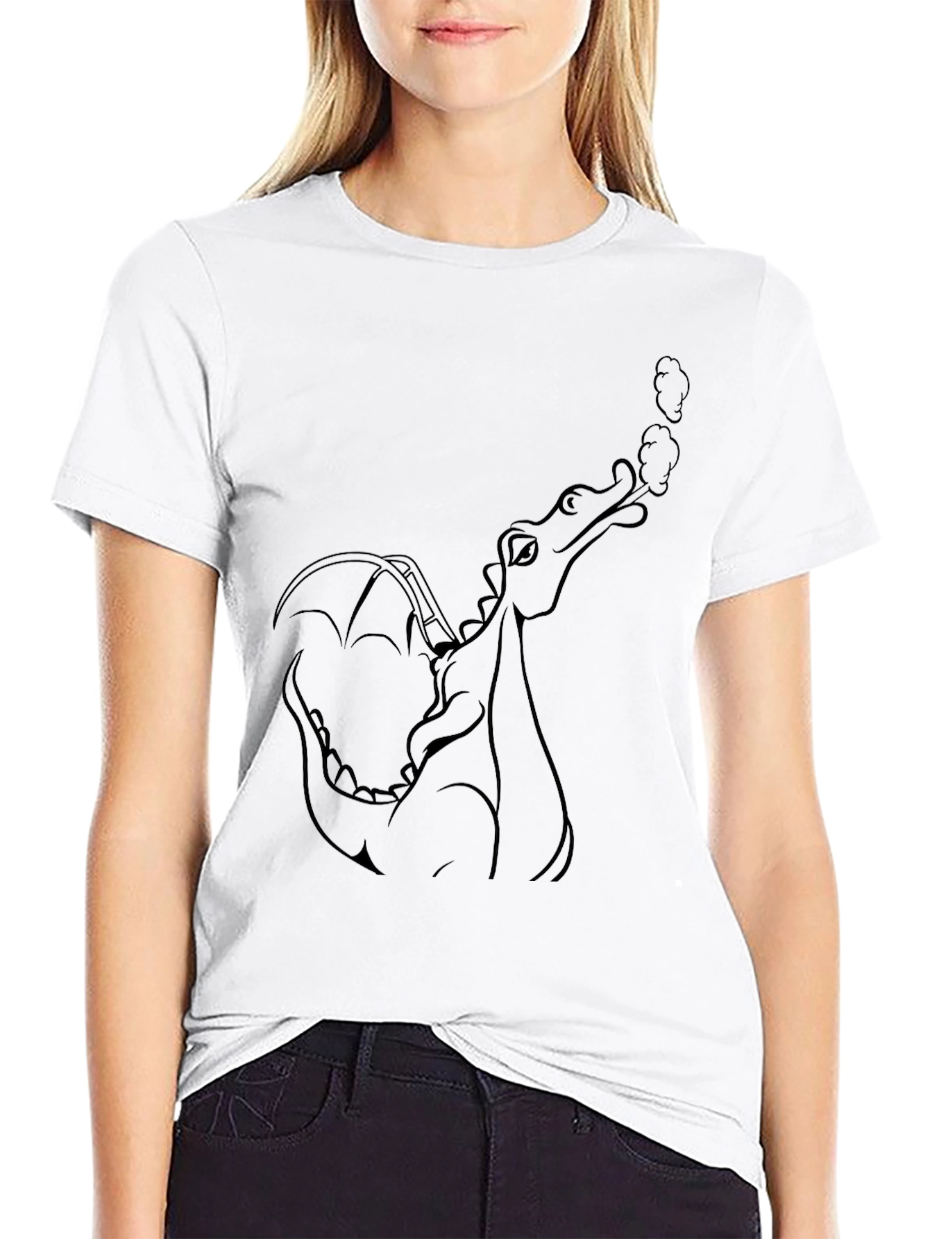 Dragon Graphic Black T-Shirt for Men