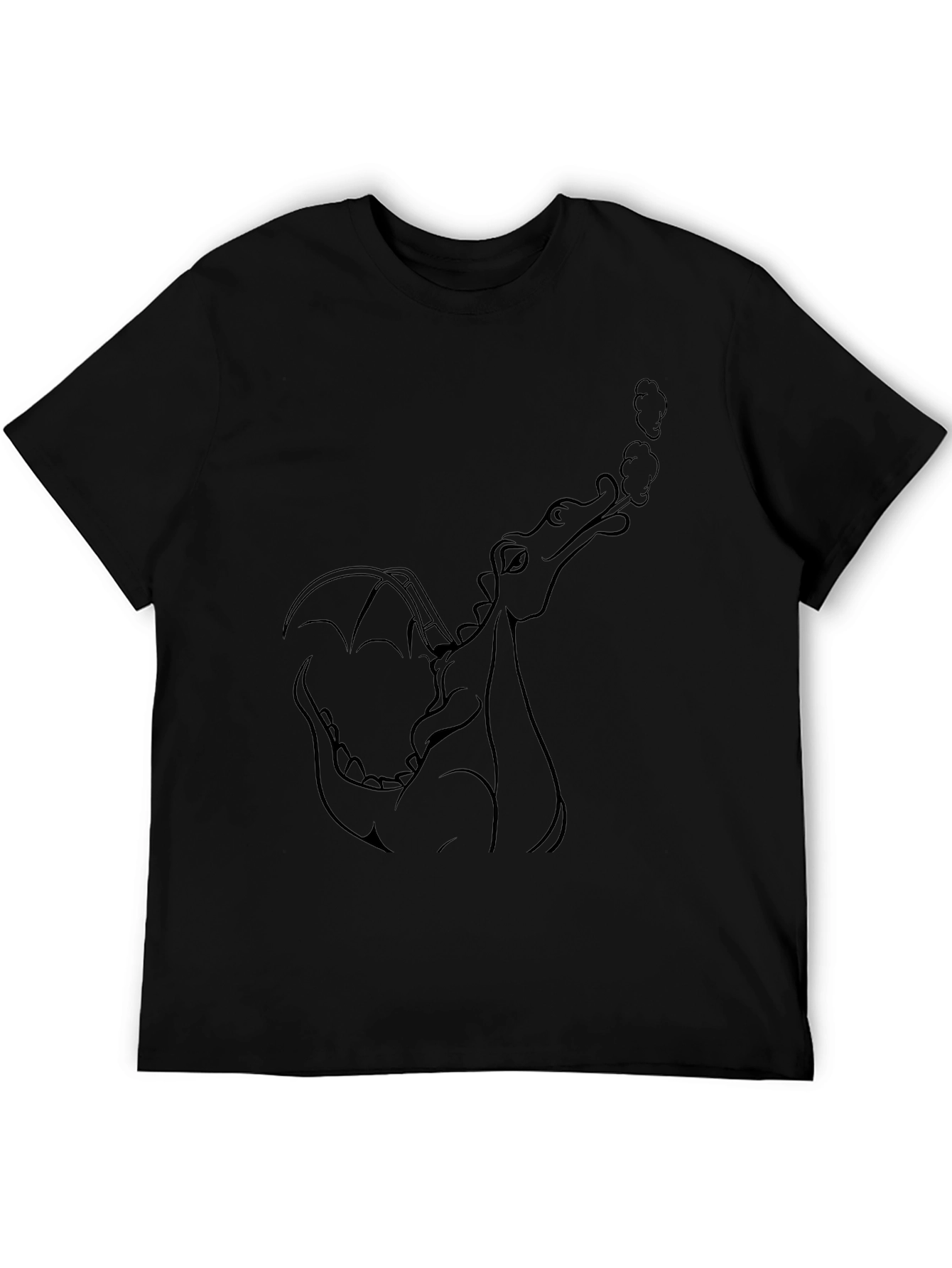 Dragon Graphic Black T-Shirt for Men