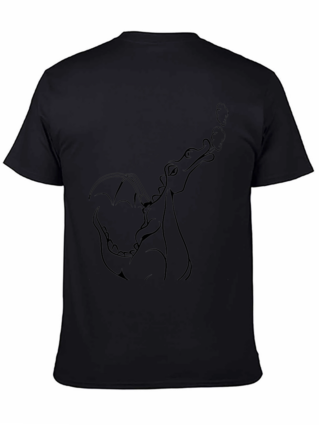 Dragon Graphic Black T-Shirt for Men