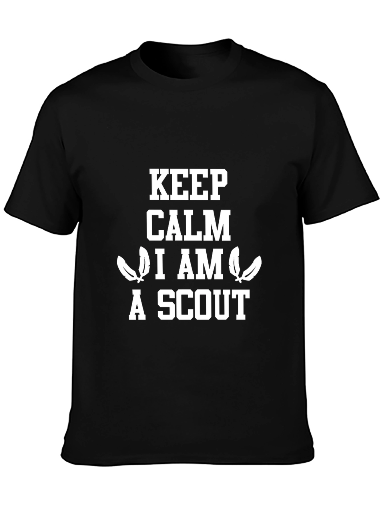 Keep Calm I am a Scout Black T-Shirt