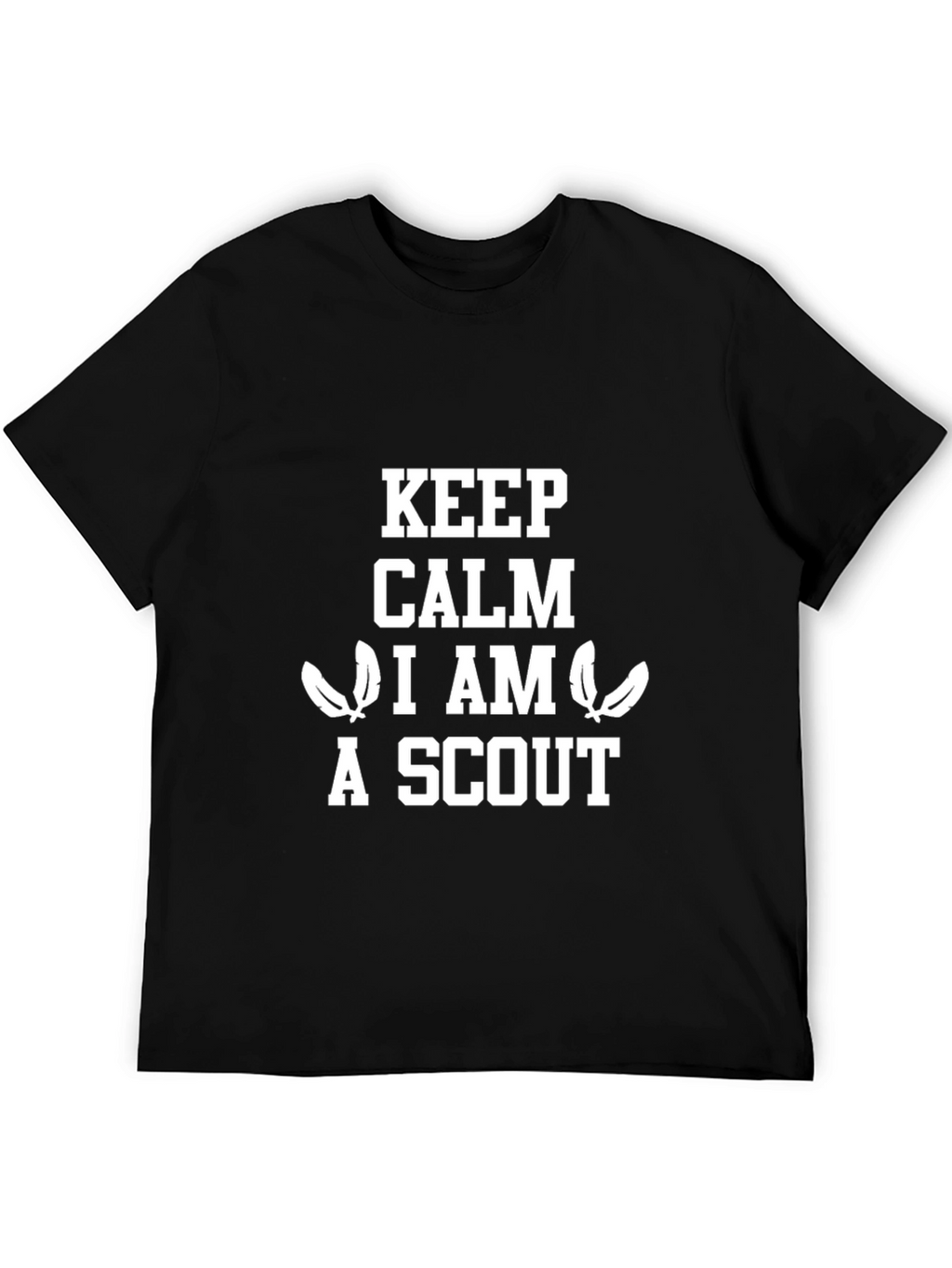 Keep Calm I am a Scout Black T-Shirt