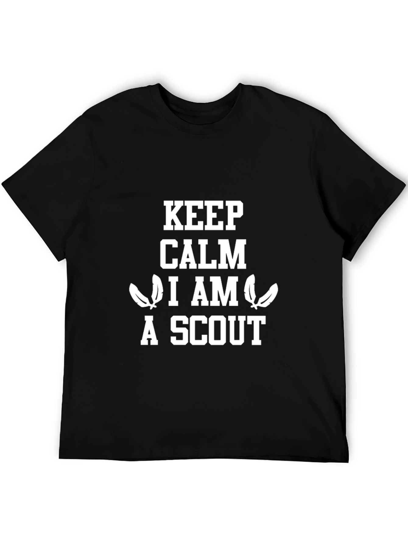 Keep Calm I am a Scout Black T-Shirt