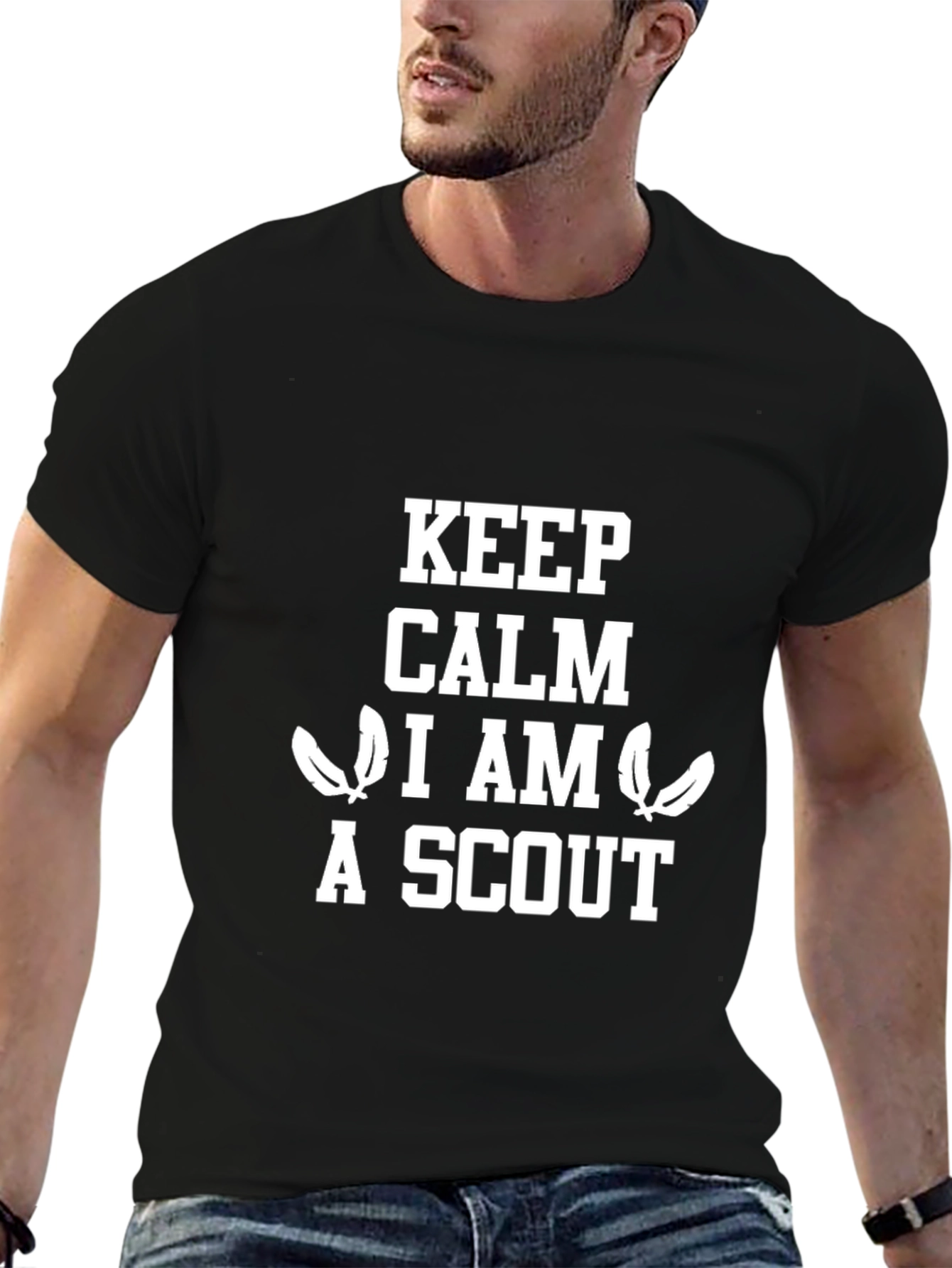 Keep Calm I am a Scout Black T-Shirt