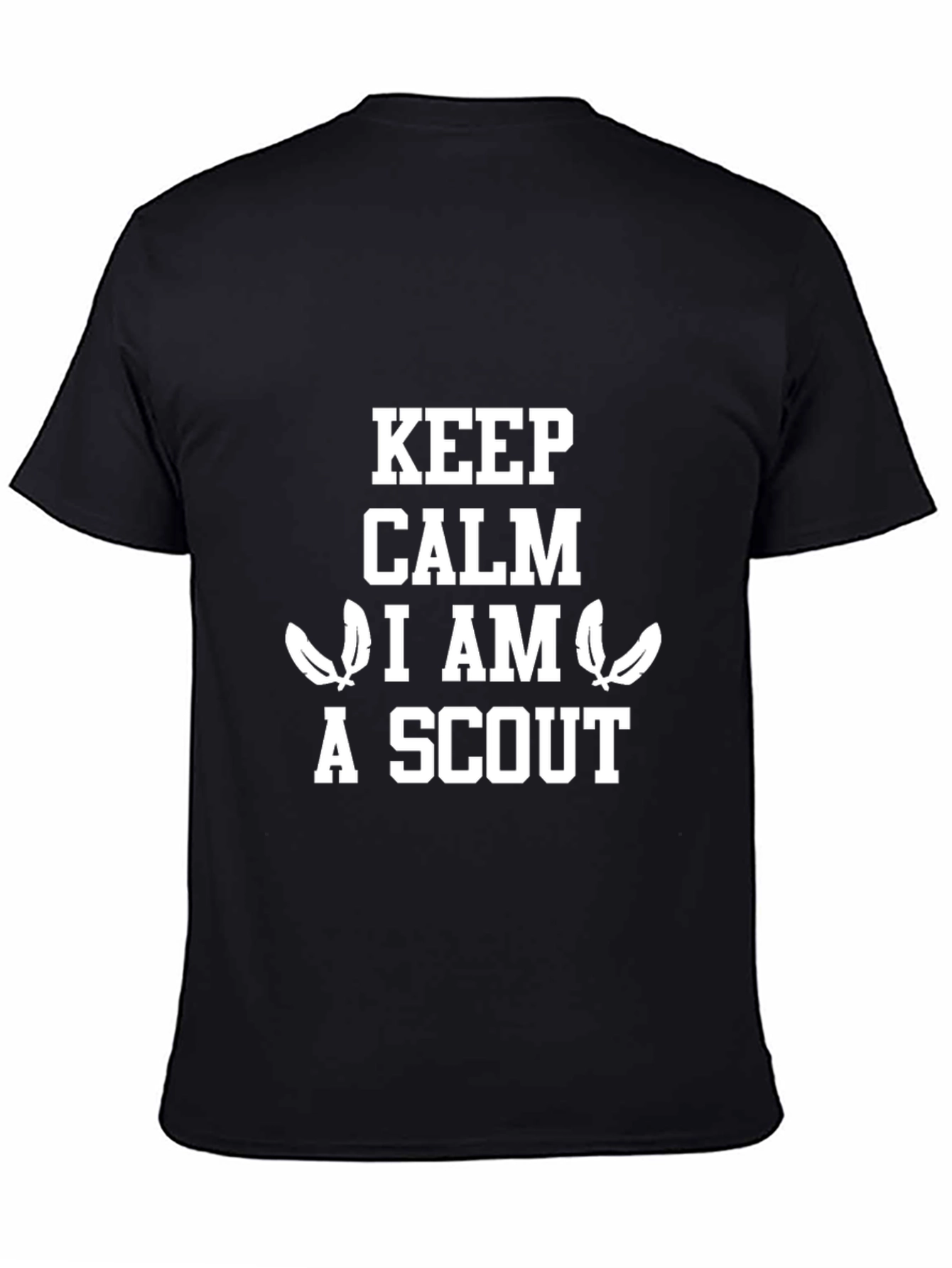 Keep Calm I am a Scout Black T-Shirt