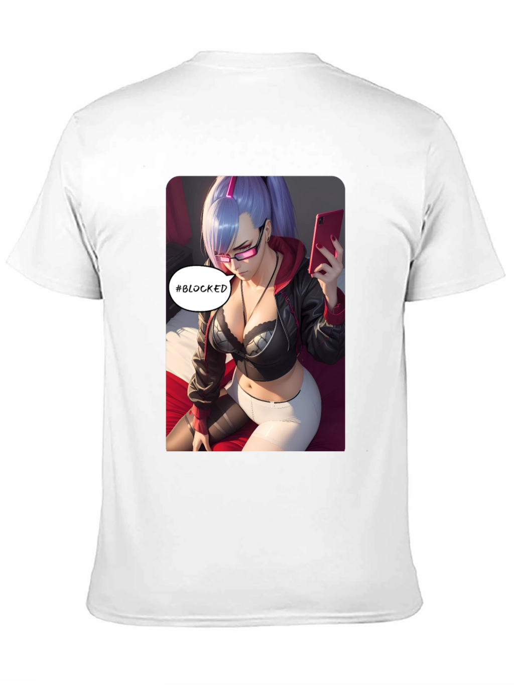 Anime Girl #Blocked T-Shirt