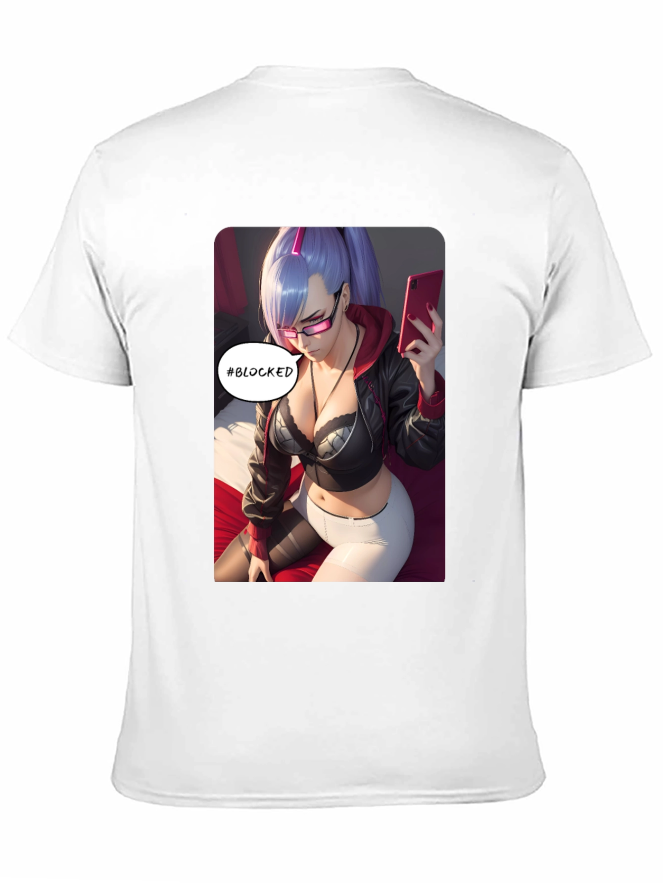 Anime Girl #Blocked T-Shirt