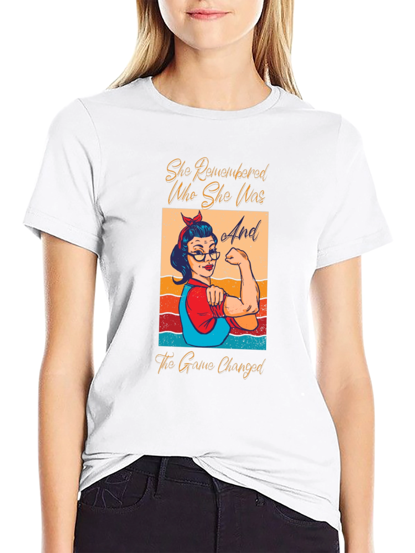 Empowered Woman Graphic Tee - She Remembered Who She Was