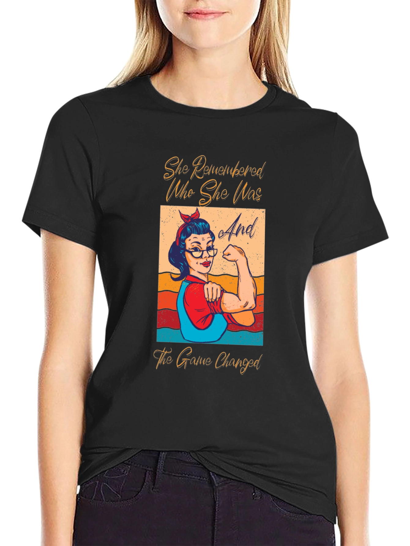 Empowered Woman Graphic Tee - She Remembered Who She Was