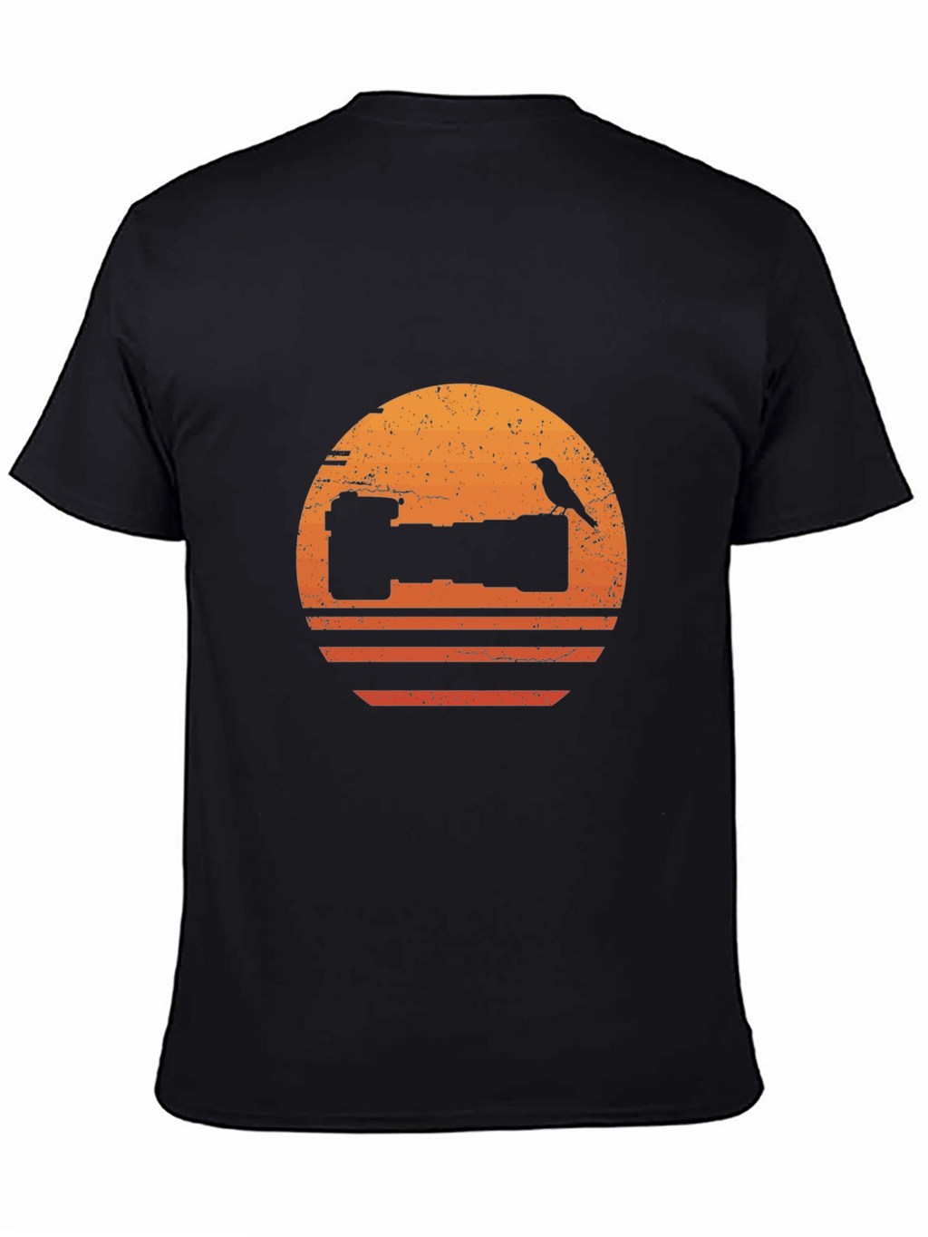 Camera Bird Sunset Graphic T-Shirt