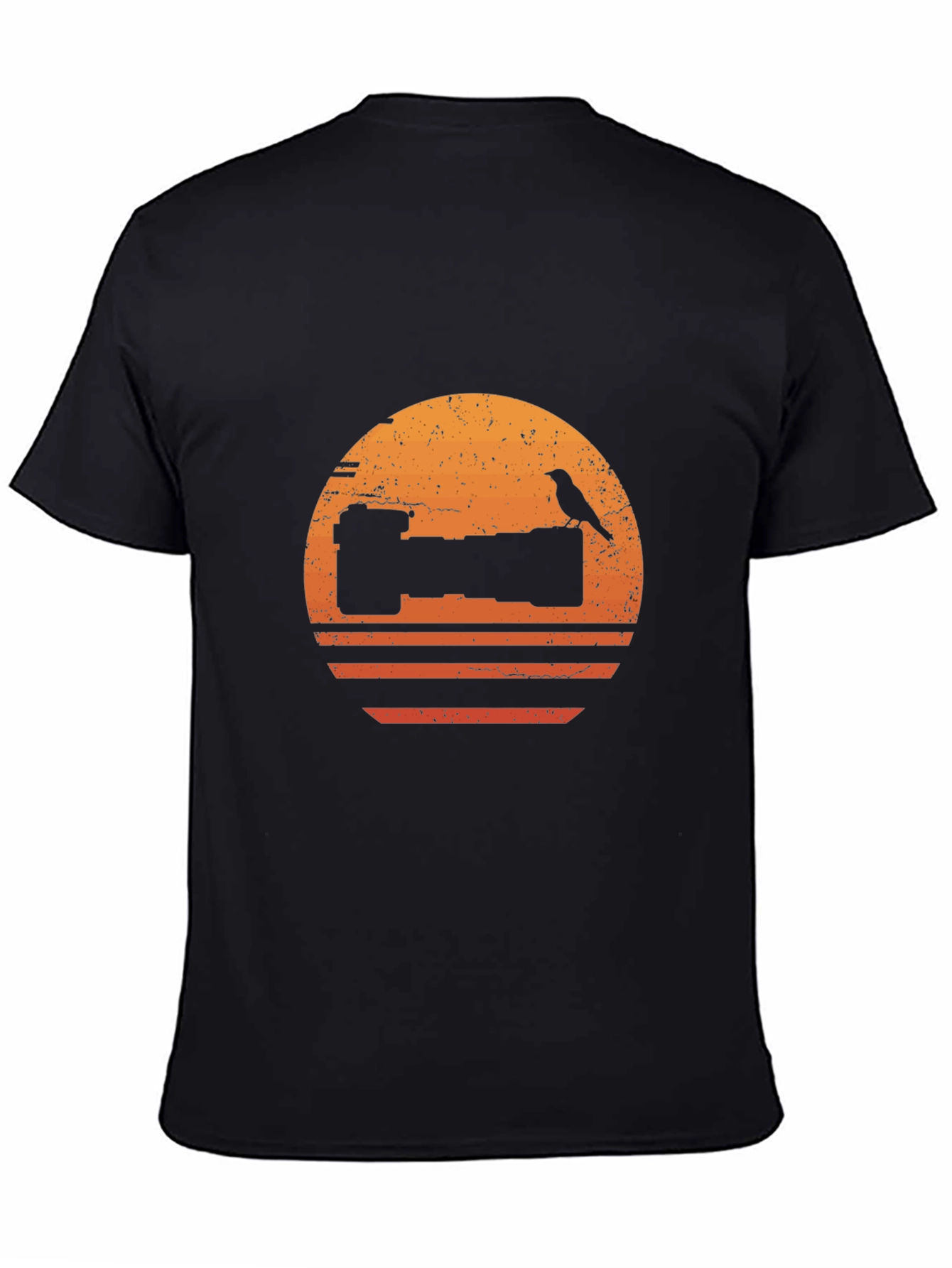 Camera Bird Sunset Graphic T-Shirt