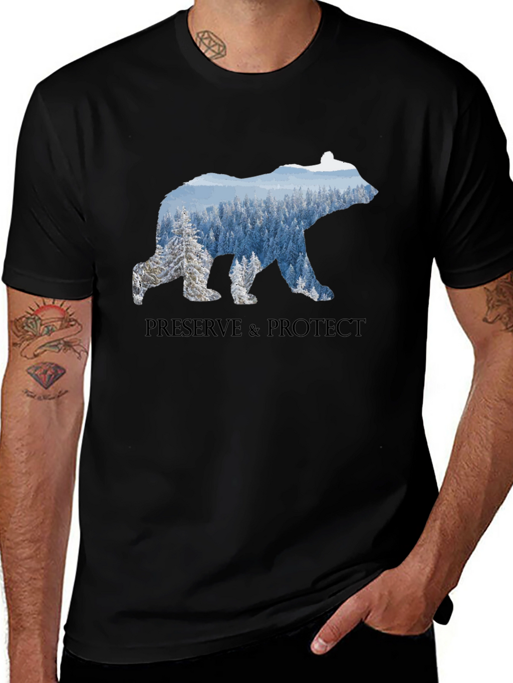 Preserve & Protect Bear Graphic T-Shirt