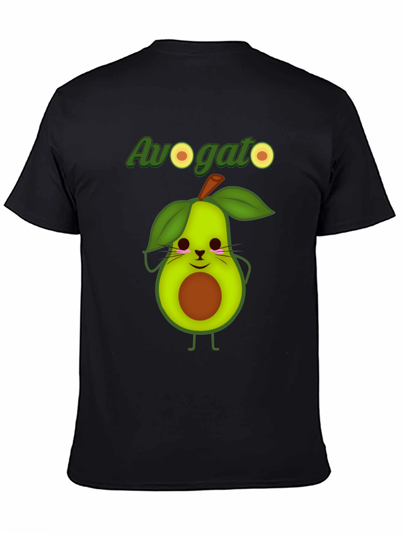 Avogato Graphic T-Shirt - Funny Avocado Cat Tee
