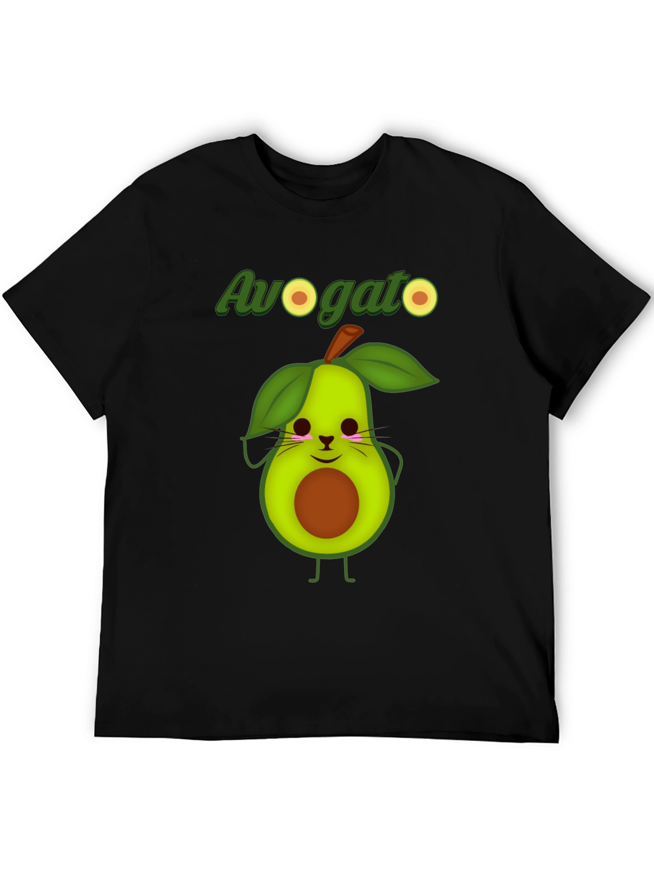 Avogato Graphic T-Shirt - Funny Avocado Cat Tee
