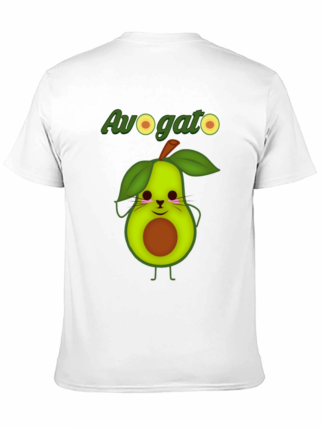 Avogato Graphic T-Shirt - Funny Avocado Cat Tee
