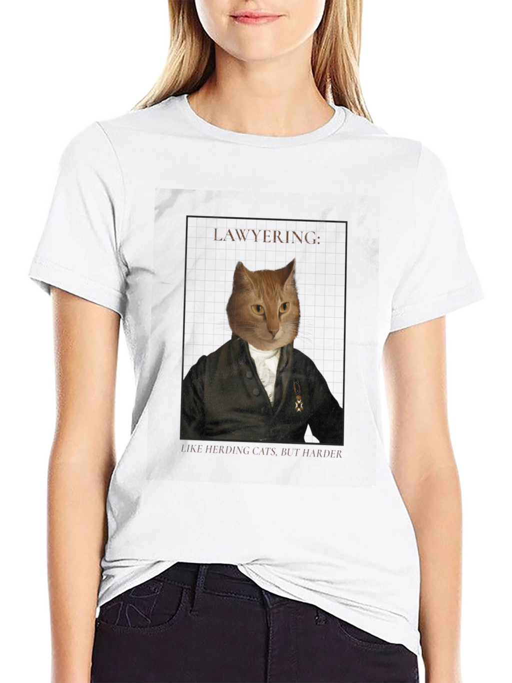 Lawyering Cat Graphic Tee - Herding Cats But Harder!