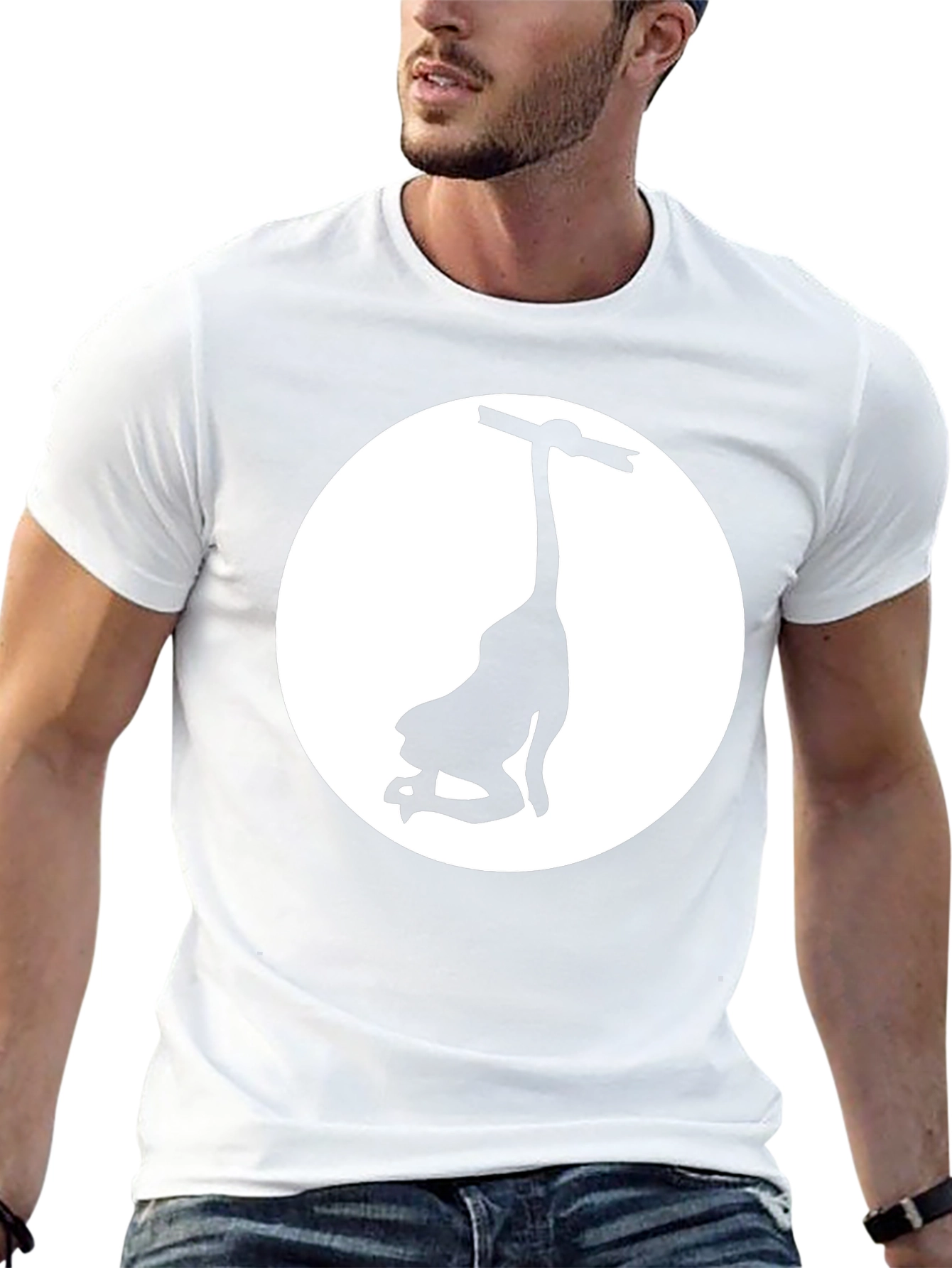 Unique Graphic Tee: Hang in There Design