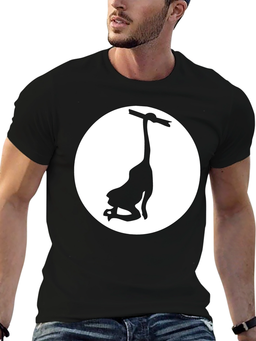 Unique Graphic Tee: Hang in There Design