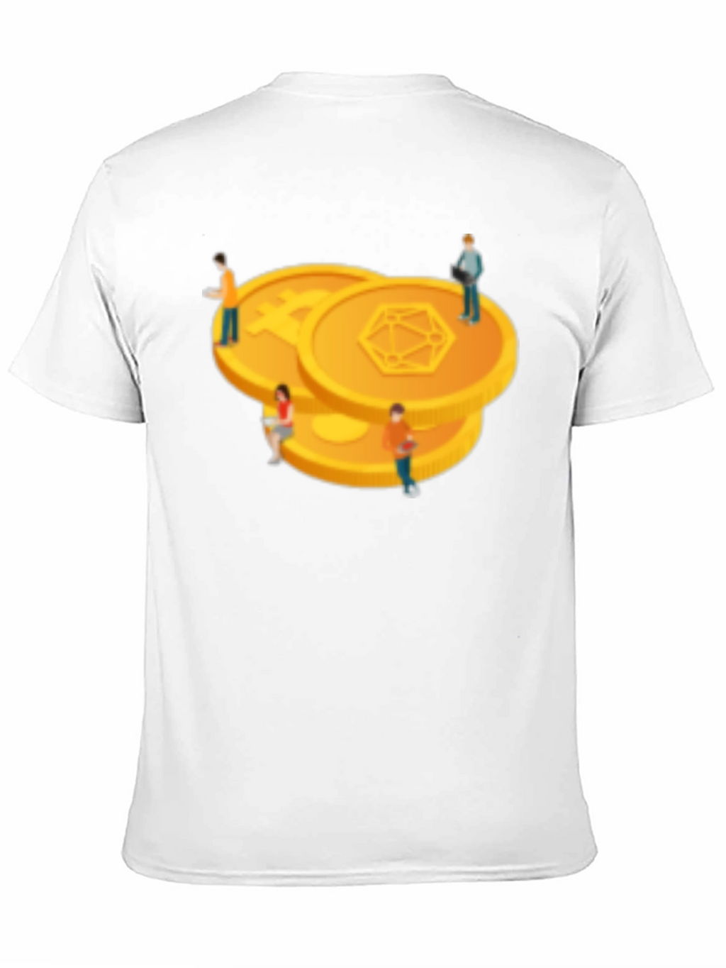 Crypto Coin Graphic Tee - Modern Black T-Shirt