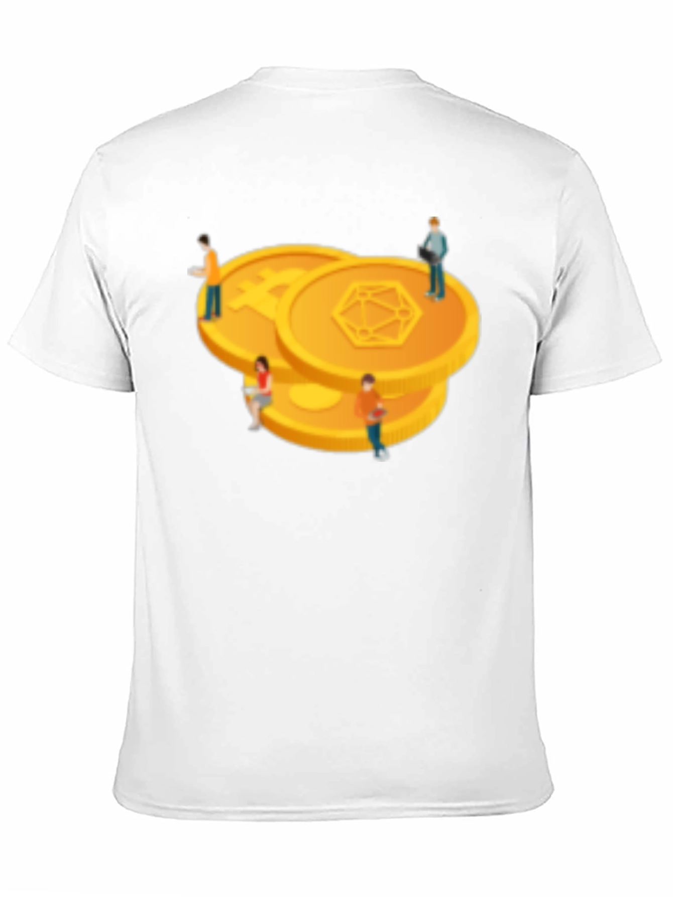 Crypto Coin Graphic Tee - Modern Black T-Shirt