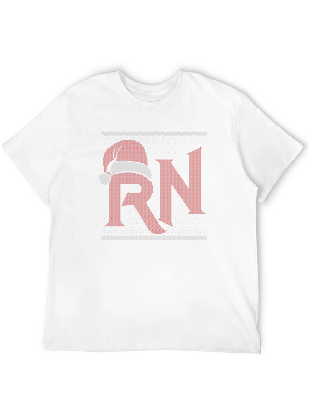 RN Santa Hat Christmas Sweater Style T-Shirt