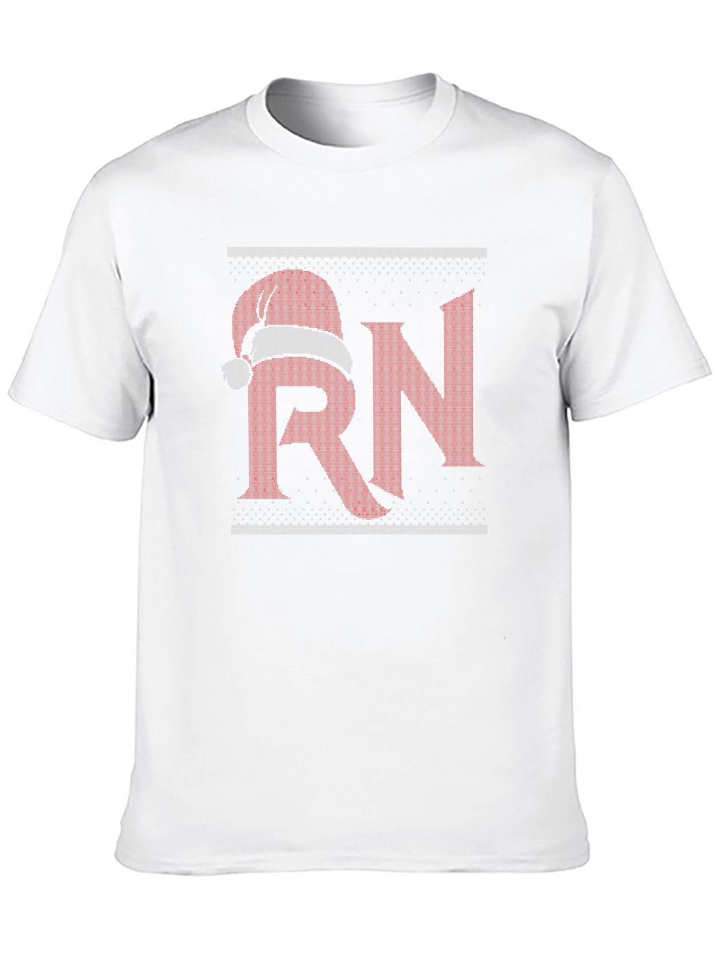 RN Santa Hat Christmas Sweater Style T-Shirt