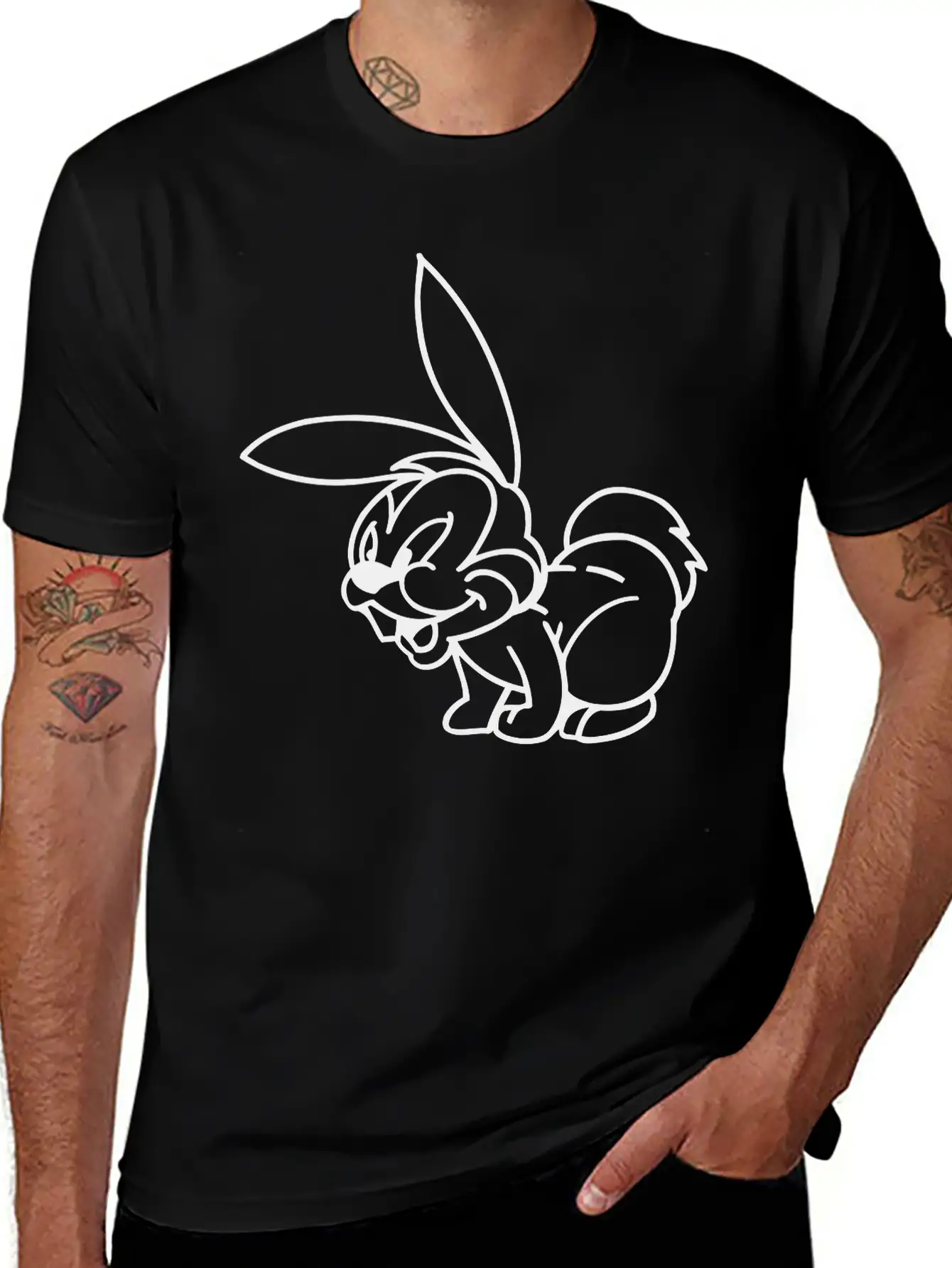 Rabbit Basic Graphic T-Shirt – Daily Comfort In Soft Cotton