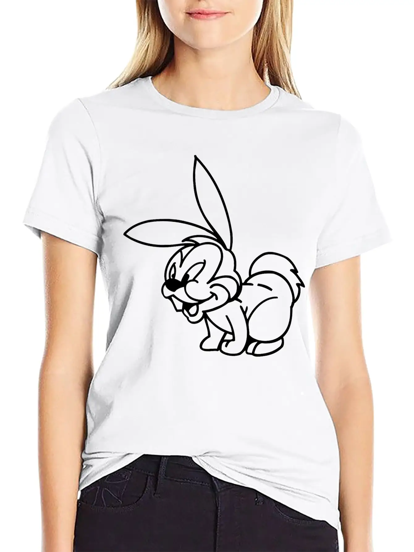 Rabbit Basic Graphic T-Shirt – Daily Comfort In Soft Cotton