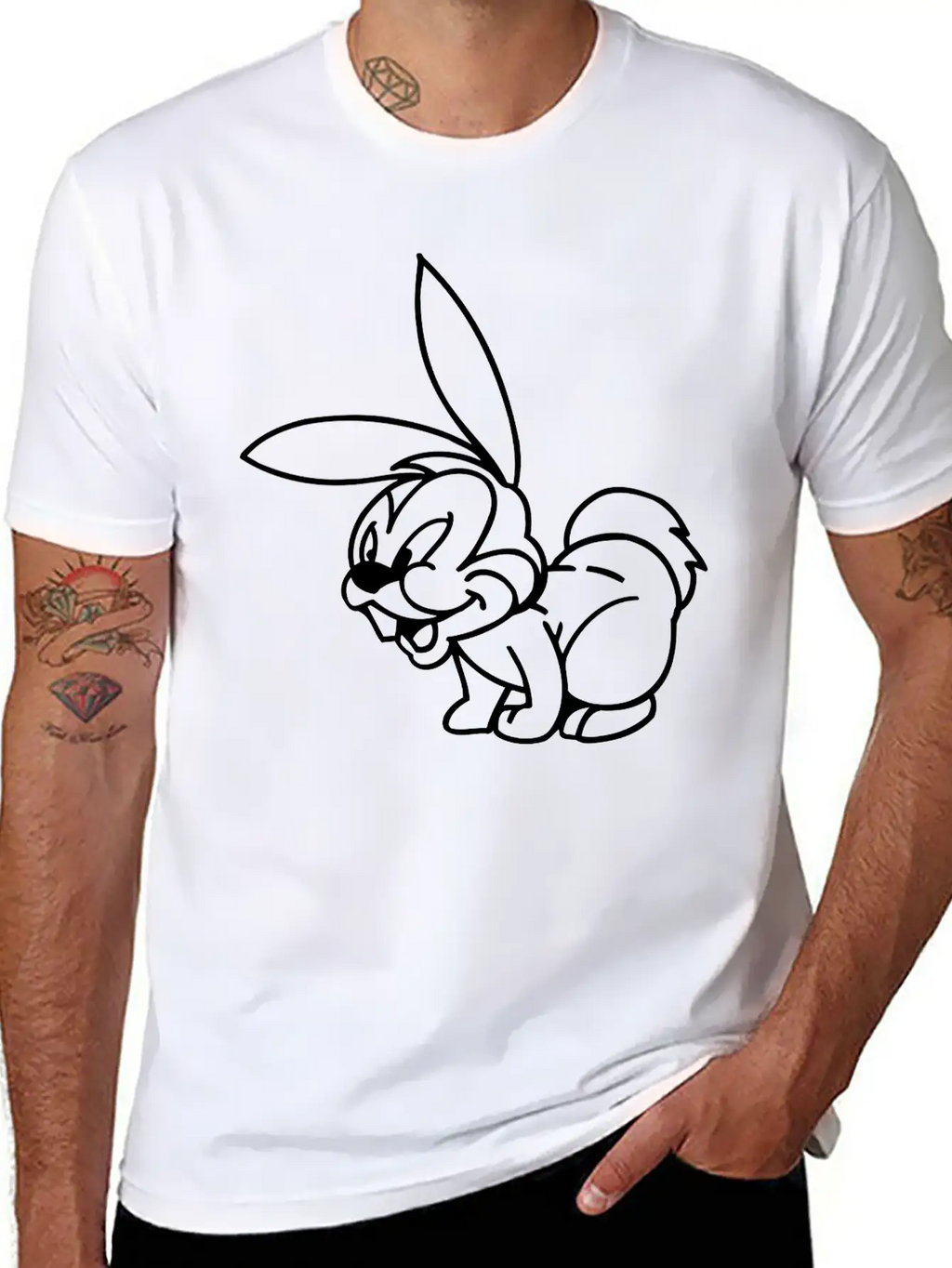 Rabbit Basic Graphic T-Shirt – Daily Comfort In Soft Cotton
