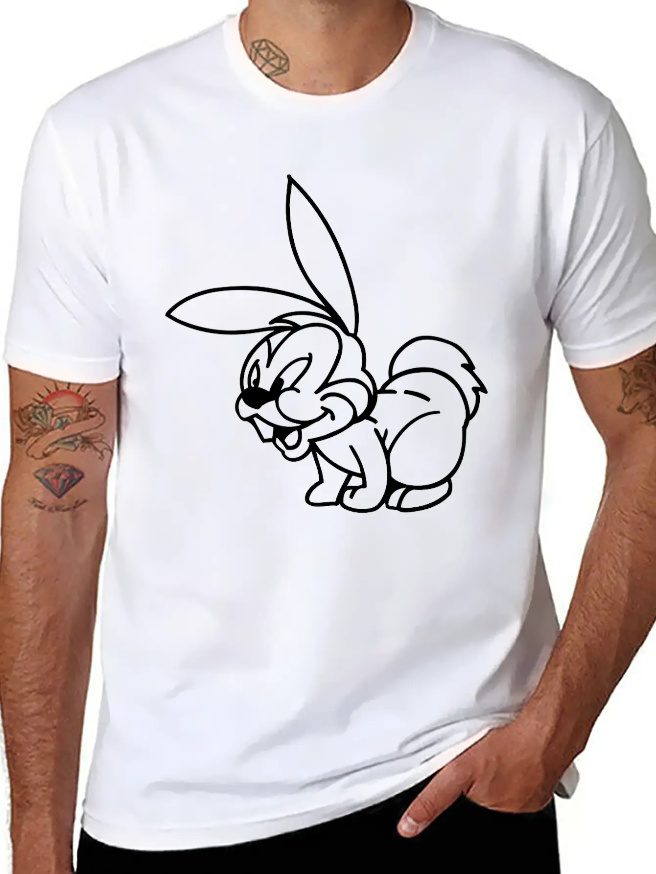 Rabbit Basic Graphic T-Shirt – Daily Comfort In Soft Cotton