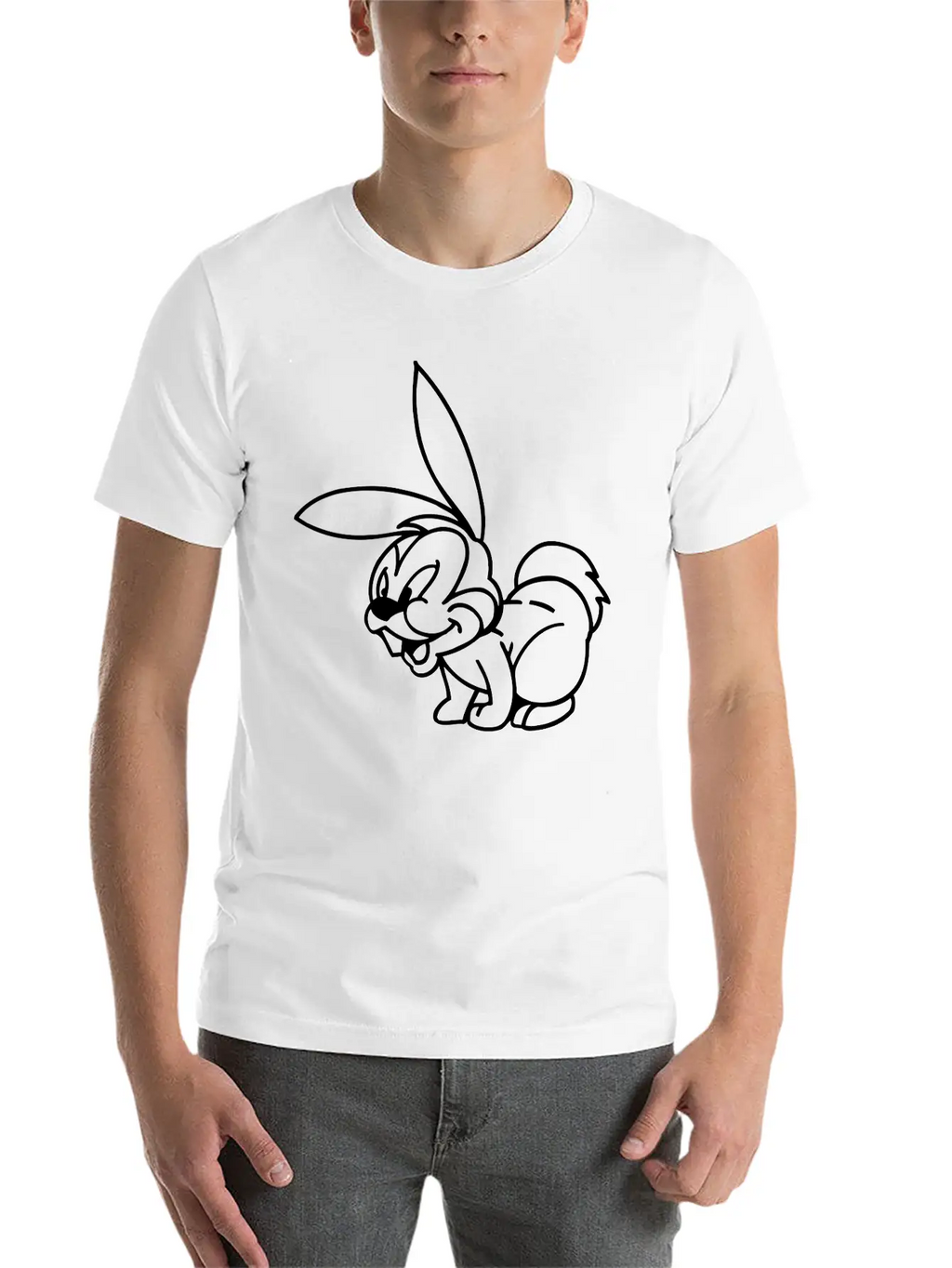 Rabbit Basic Graphic T-Shirt – Daily Comfort In Soft Cotton