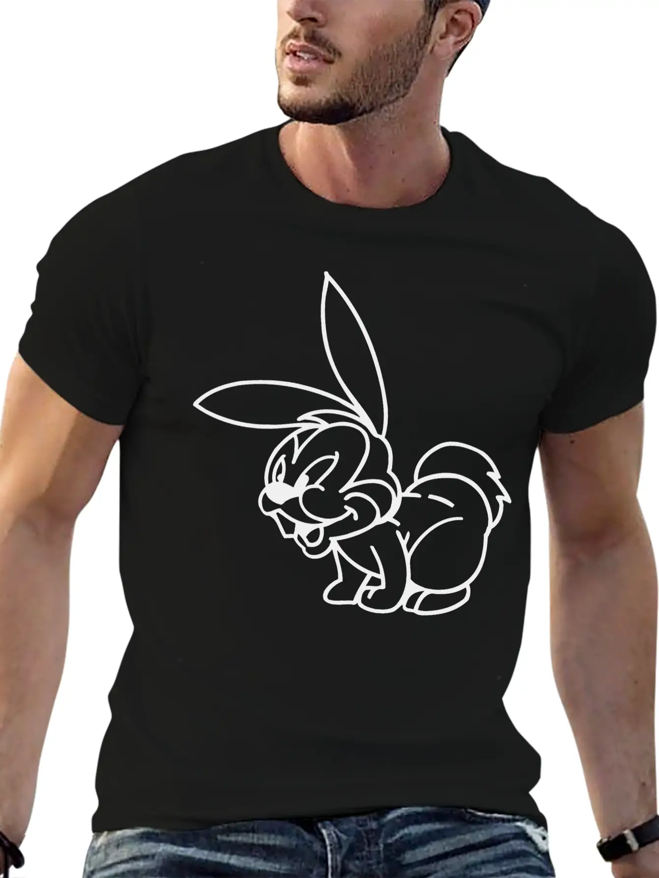 Rabbit Basic Graphic T-Shirt – Daily Comfort In Soft Cotton