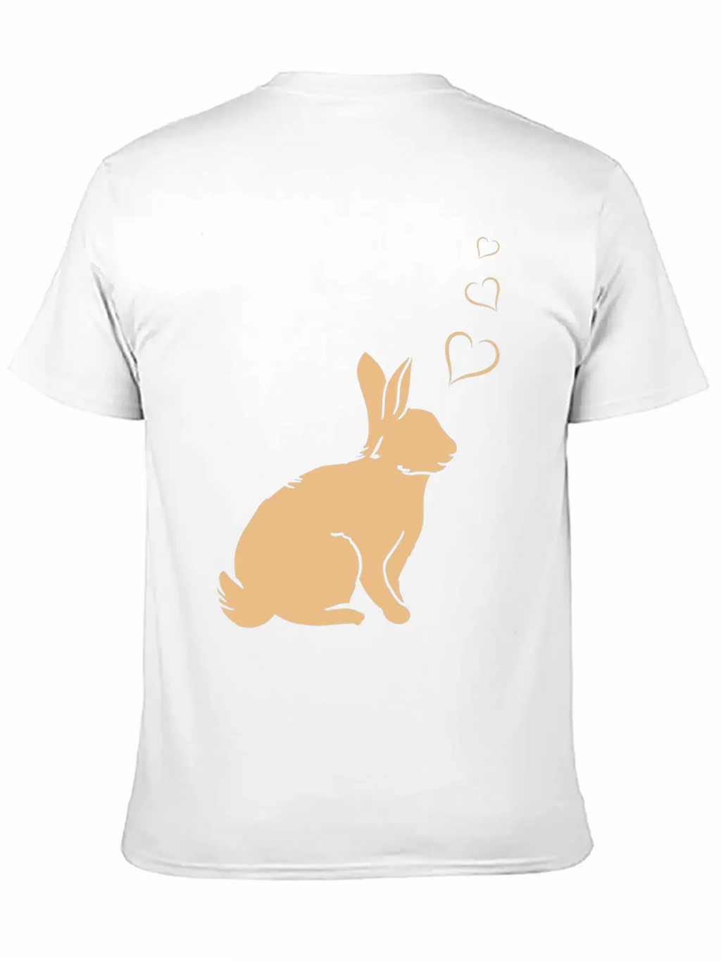 Rabbit Hearts - Easter Bunny Hearts - Cute Rabbit Basic Graphic T-Shirt – Daily Comfort In Soft Cotton