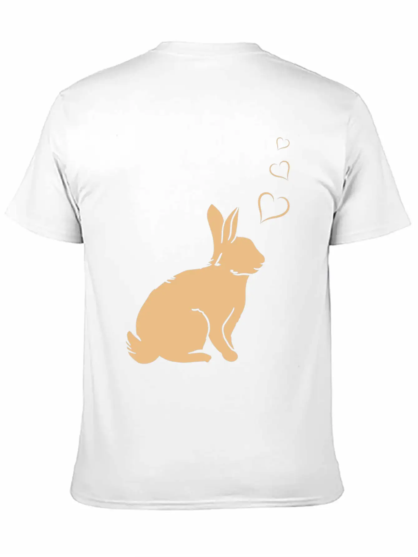 Rabbit Hearts - Easter Bunny Hearts - Cute Rabbit Basic Graphic T-Shirt – Daily Comfort In Soft Cotton