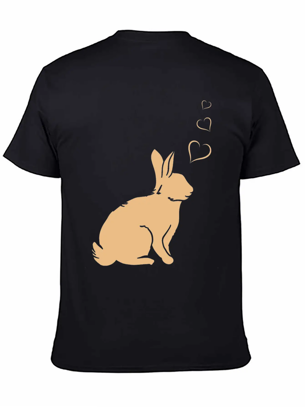 Rabbit Hearts - Easter Bunny Hearts - Cute Rabbit Basic Graphic T-Shirt – Daily Comfort In Soft Cotton