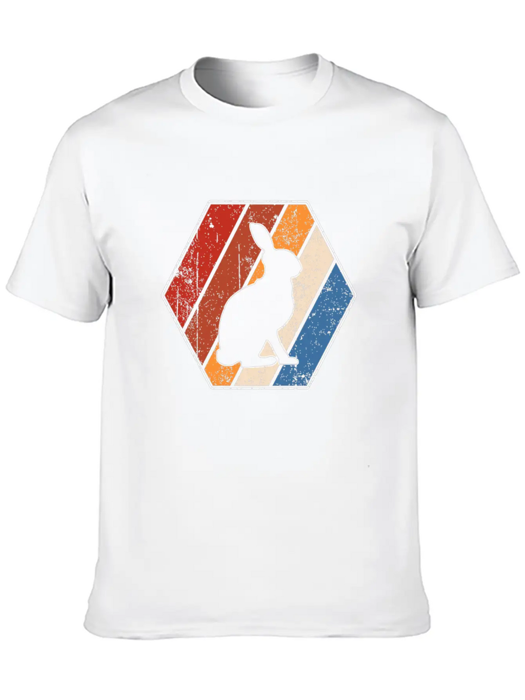 Rabbit Retro Essential Cotton Tee For Daily Outfits – Unisex Style