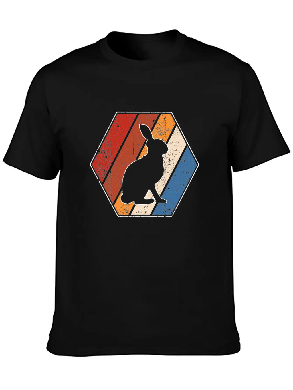 Rabbit Retro Essential Cotton Tee For Daily Outfits – Unisex Style