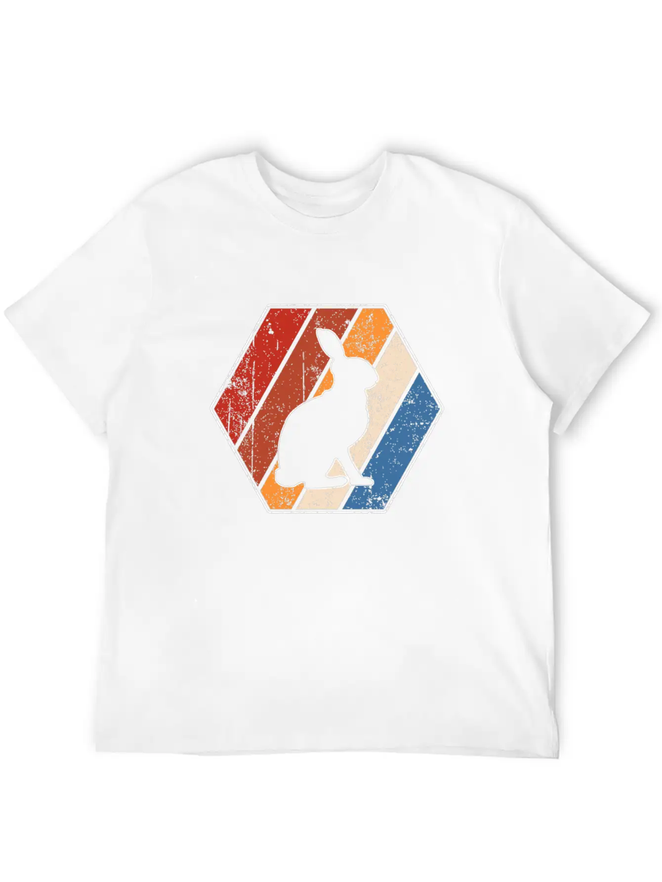 Rabbit Retro Essential Cotton Tee For Daily Outfits – Unisex Style