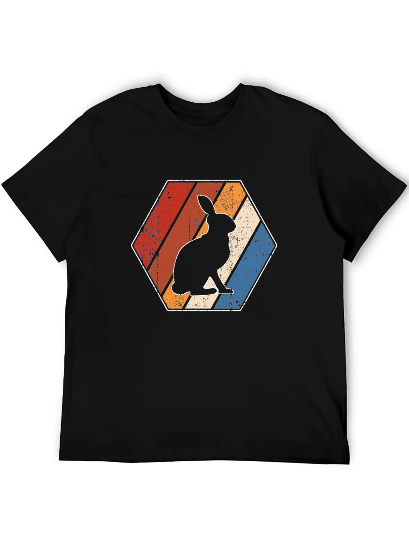 Rabbit Retro Essential Cotton Tee For Daily Outfits – Unisex Style