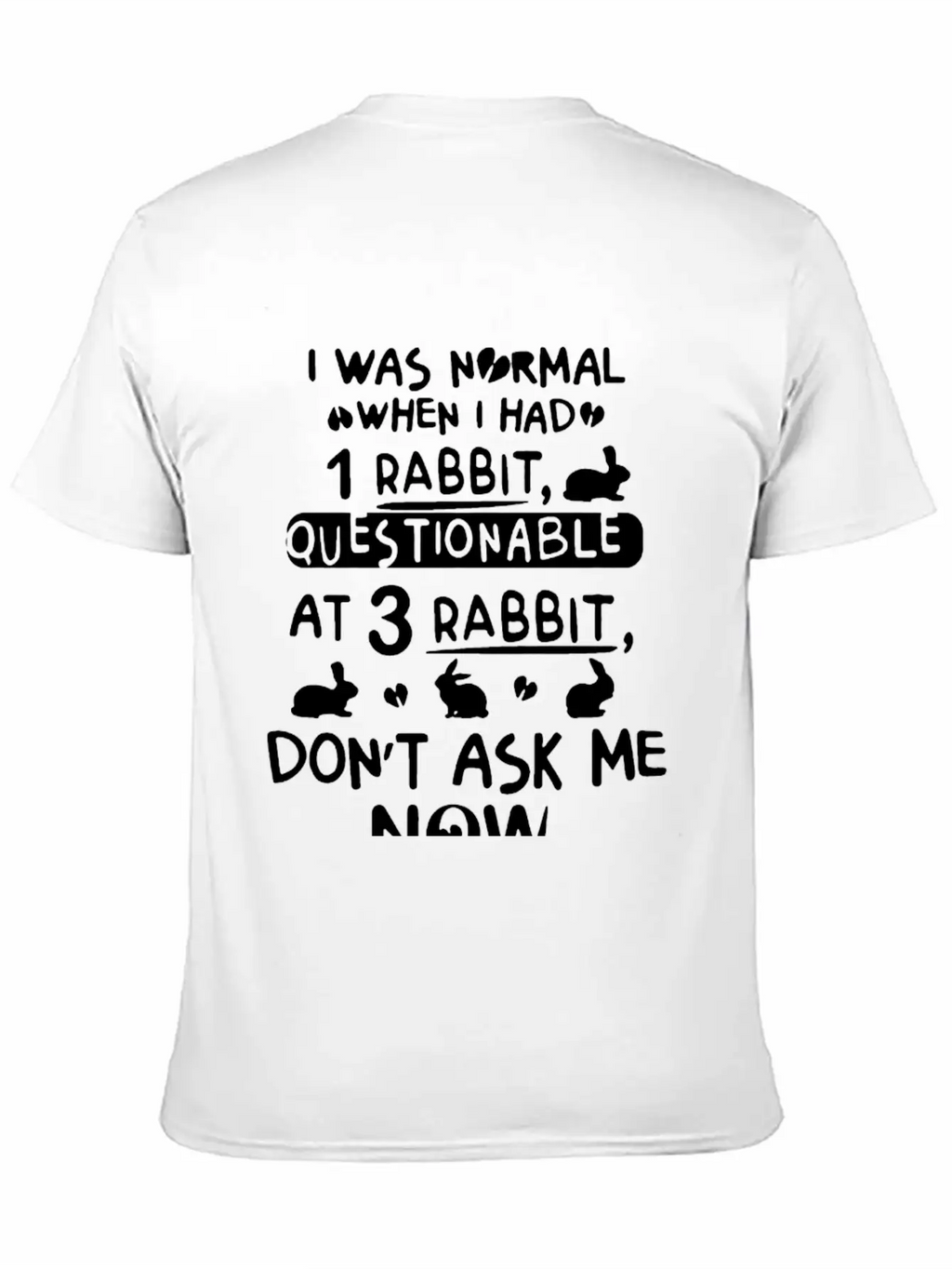 Rabbit Tee Shirt Timeless Short Sleeve Tee – Comfy And Minimalist Design