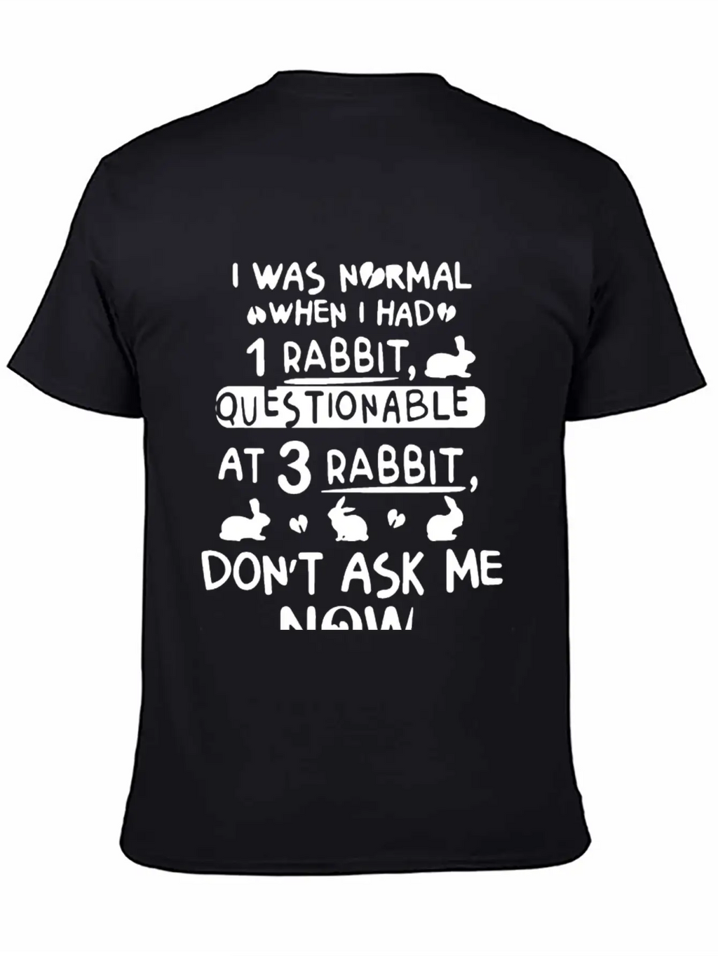 Rabbit Tee Shirt Timeless Short Sleeve Tee – Comfy And Minimalist Design